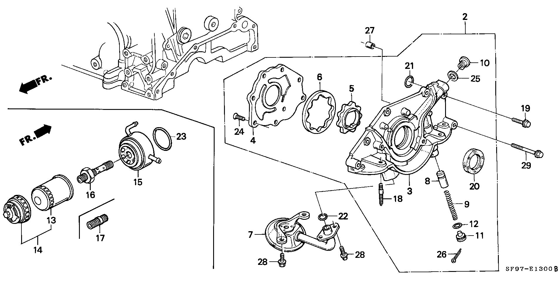 MAZDA 15400-PR3-003 - Маслен филтър vvparts.bg