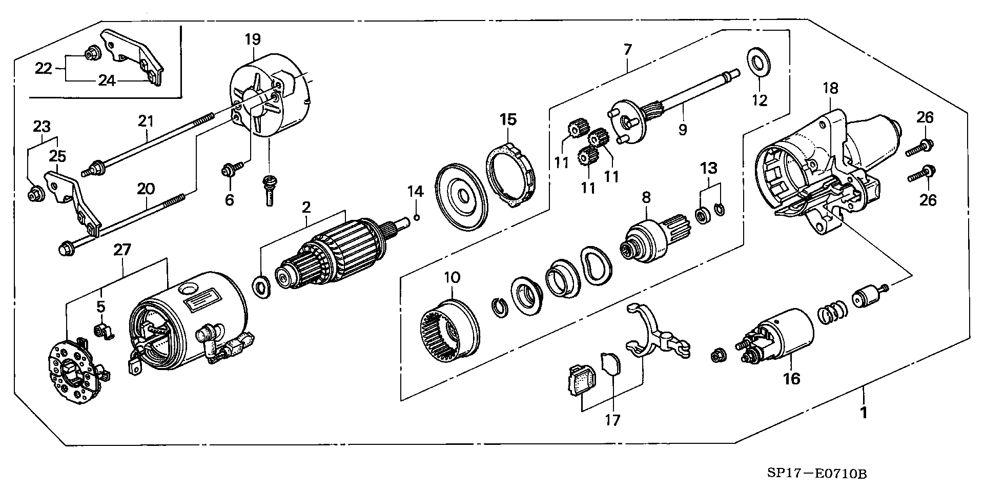 Honda 31200PY3A01 - Стартер vvparts.bg