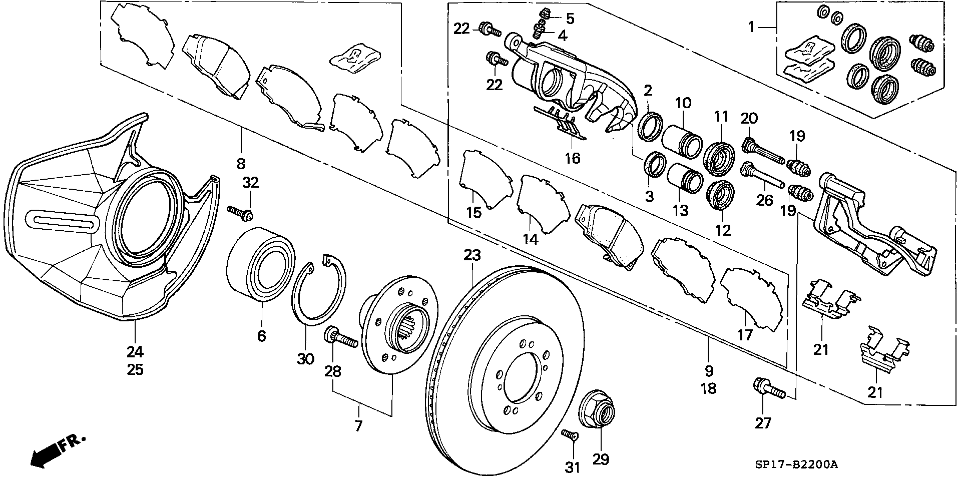 ACURA 45251SP0E00 - Спирачен диск vvparts.bg