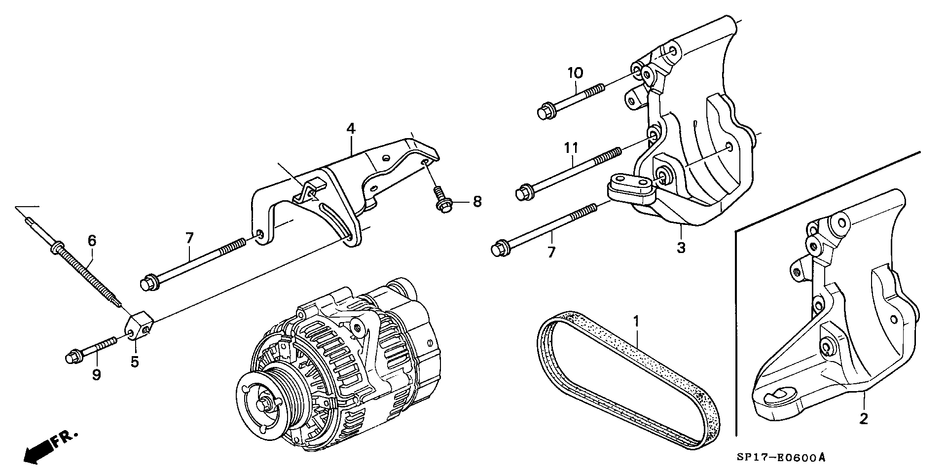 Honda 31110-PY3-003 - Пистов ремък vvparts.bg