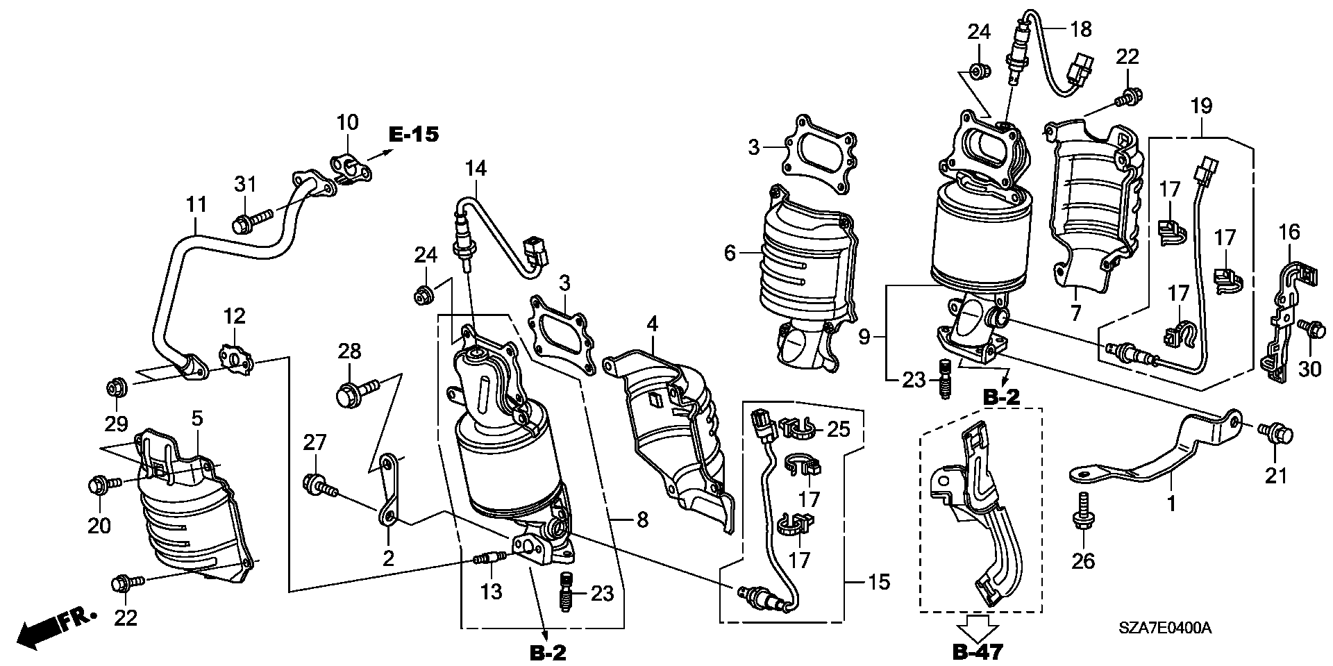 ACURA 36532R70A01 - Ламбда-сонда vvparts.bg