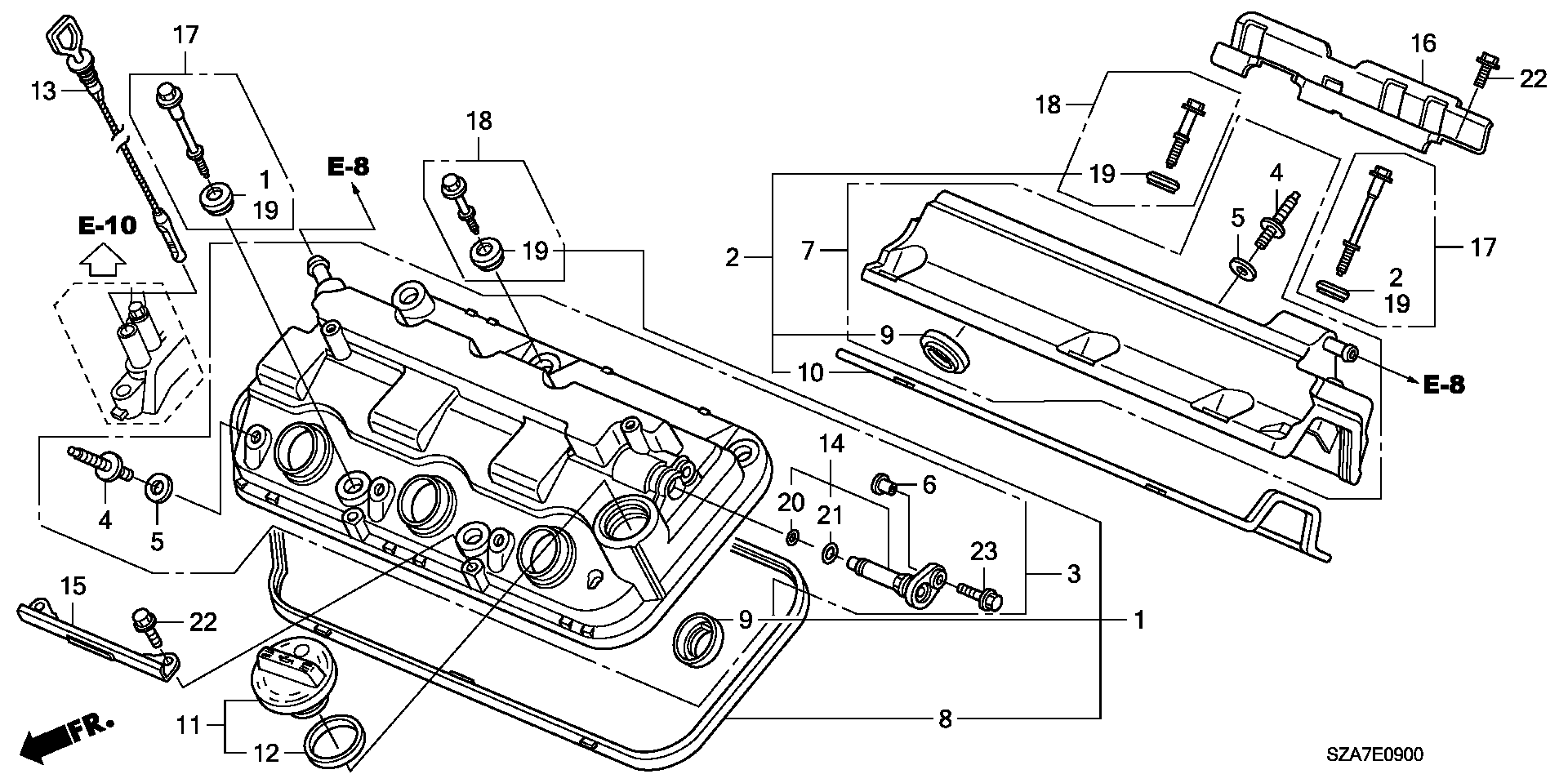 Honda 90442-P8A-A00 - Гарнитура vvparts.bg