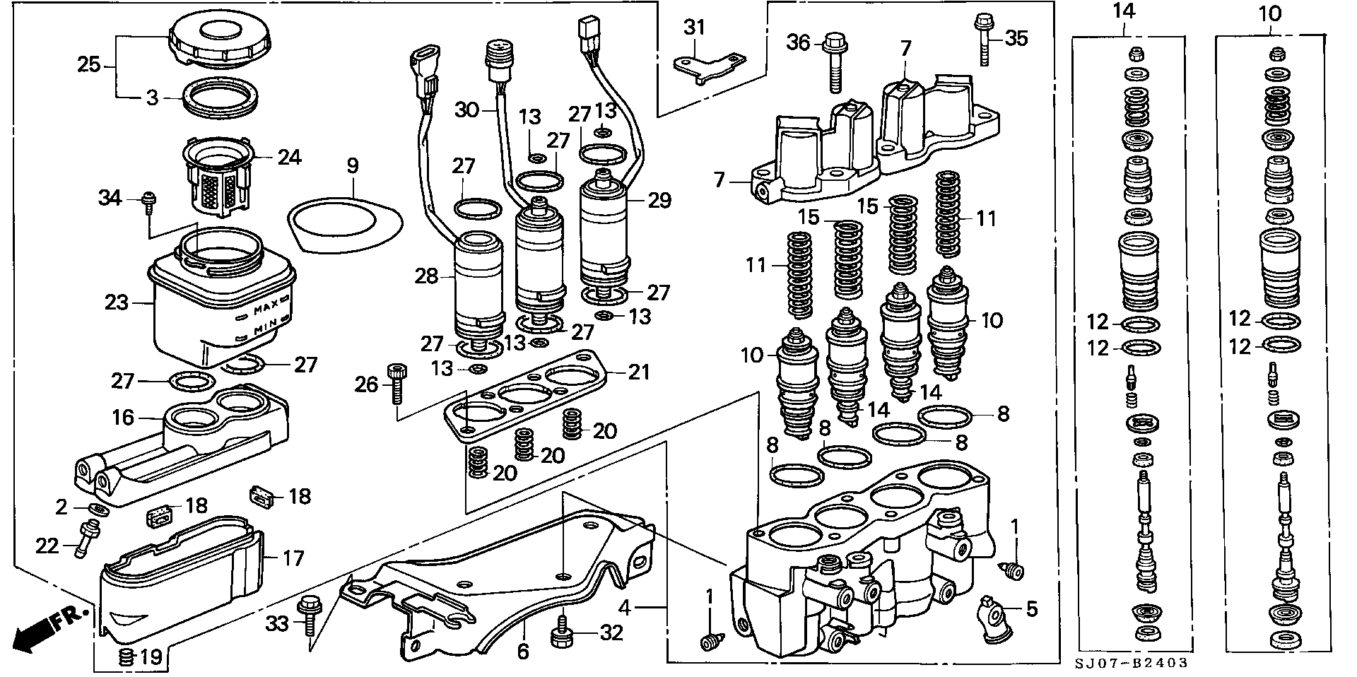 Honda 46472-568-000 - Държач, спирачен маркуч vvparts.bg