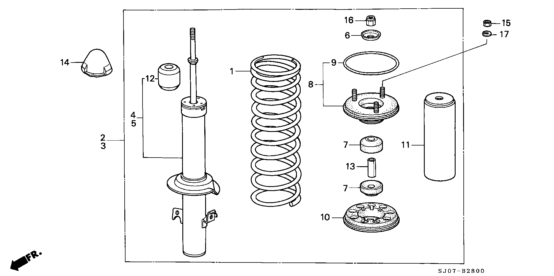 Honda 51605-SE0-G03 - Амортисьор vvparts.bg