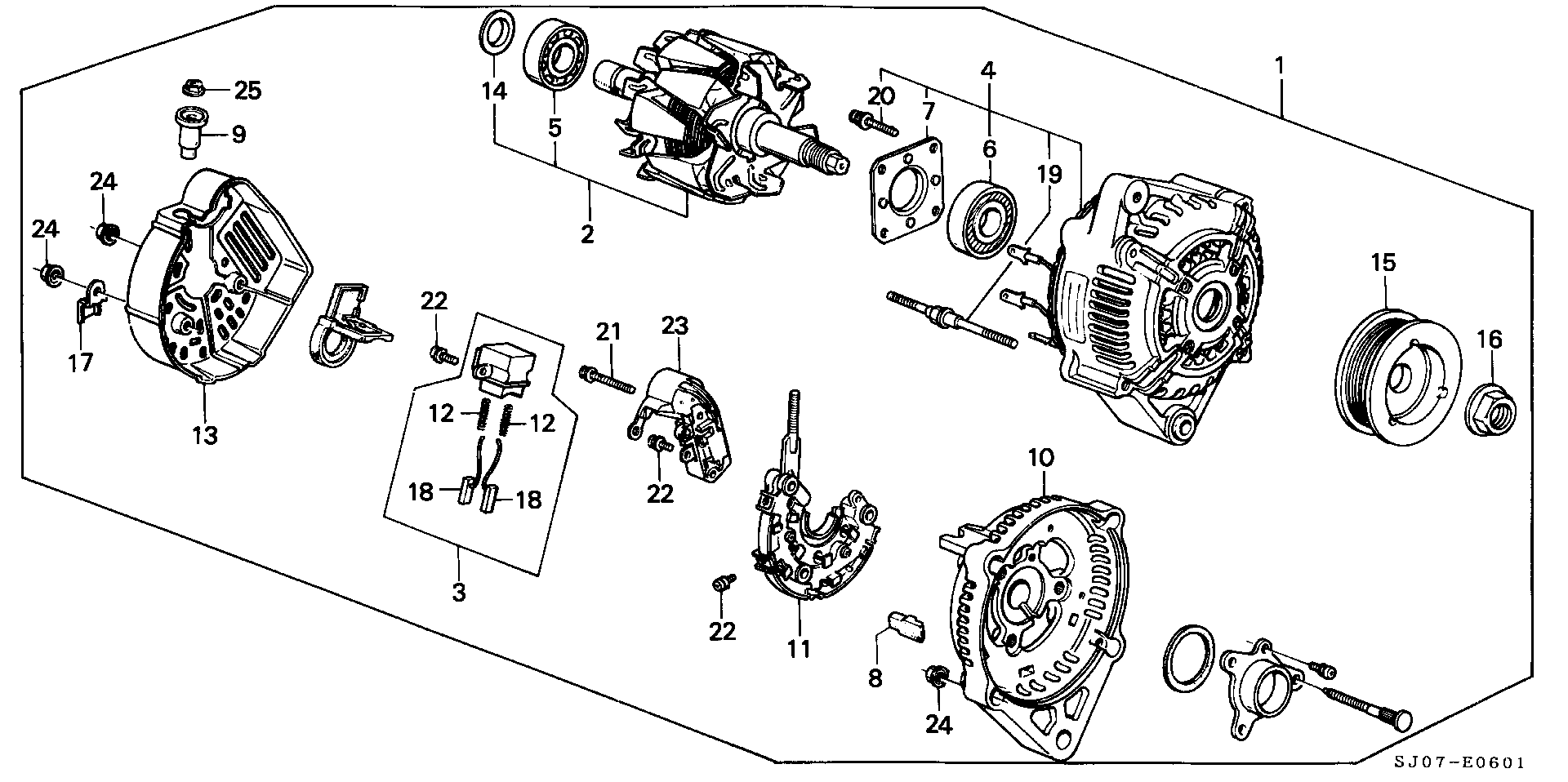 Honda 31111-PD1-014 - Ремъчна шайба, генератор vvparts.bg