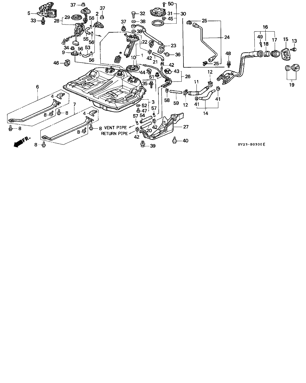 TOYOTA 17040-SV1-A30 - Горивна помпа vvparts.bg