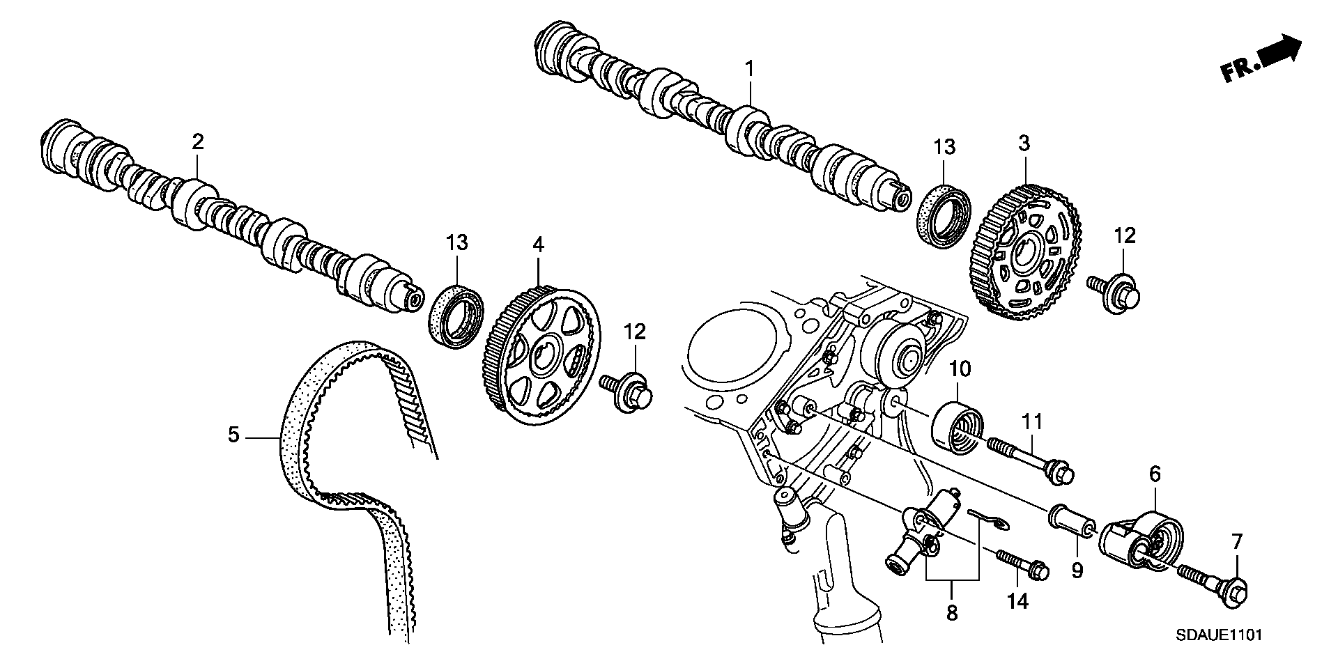 ACURA 91213-P8A-A01 - Семеринг, разпределителен вал vvparts.bg