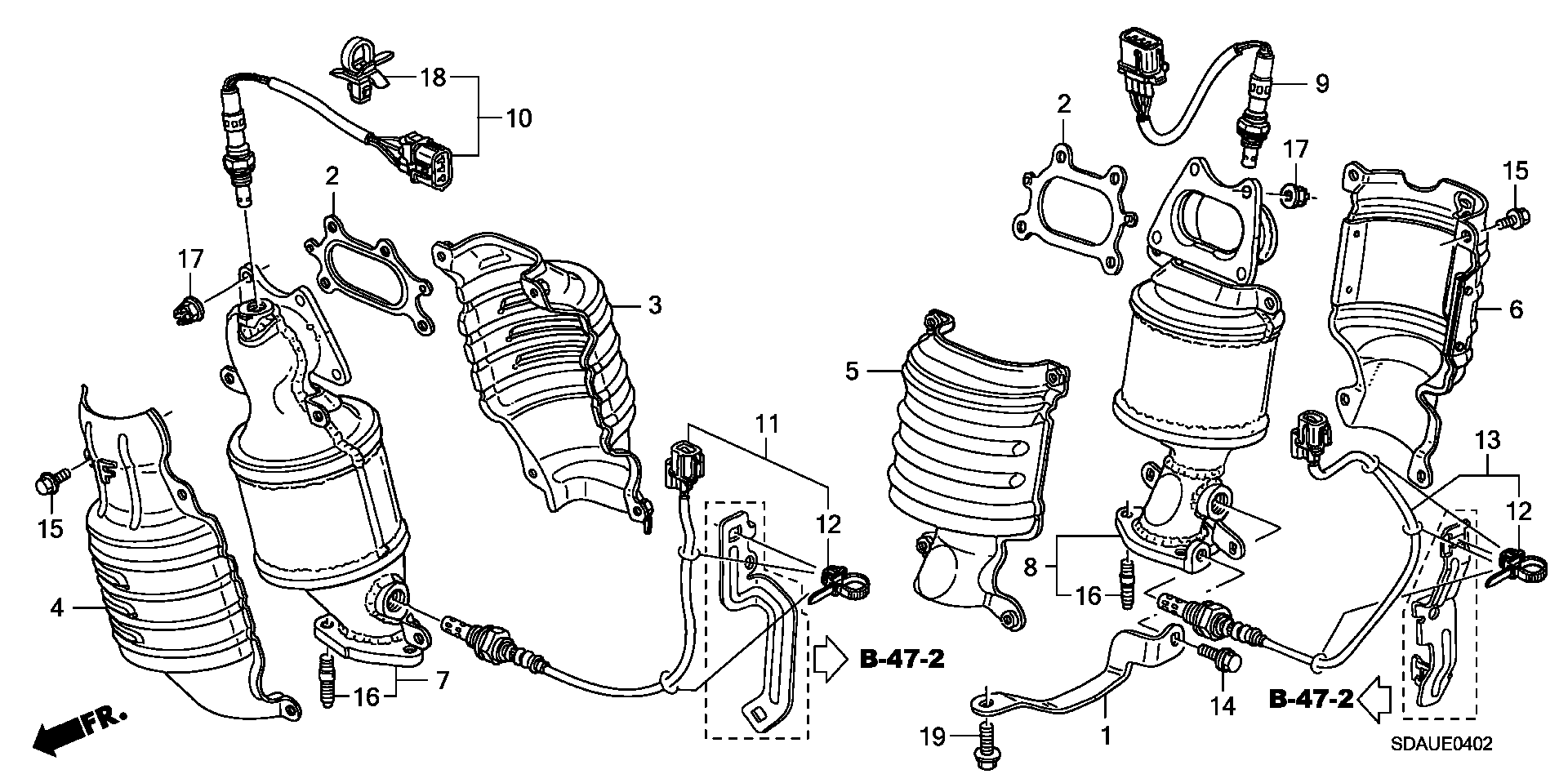 ACURA 36542RKB004 - Ламбда-сонда vvparts.bg