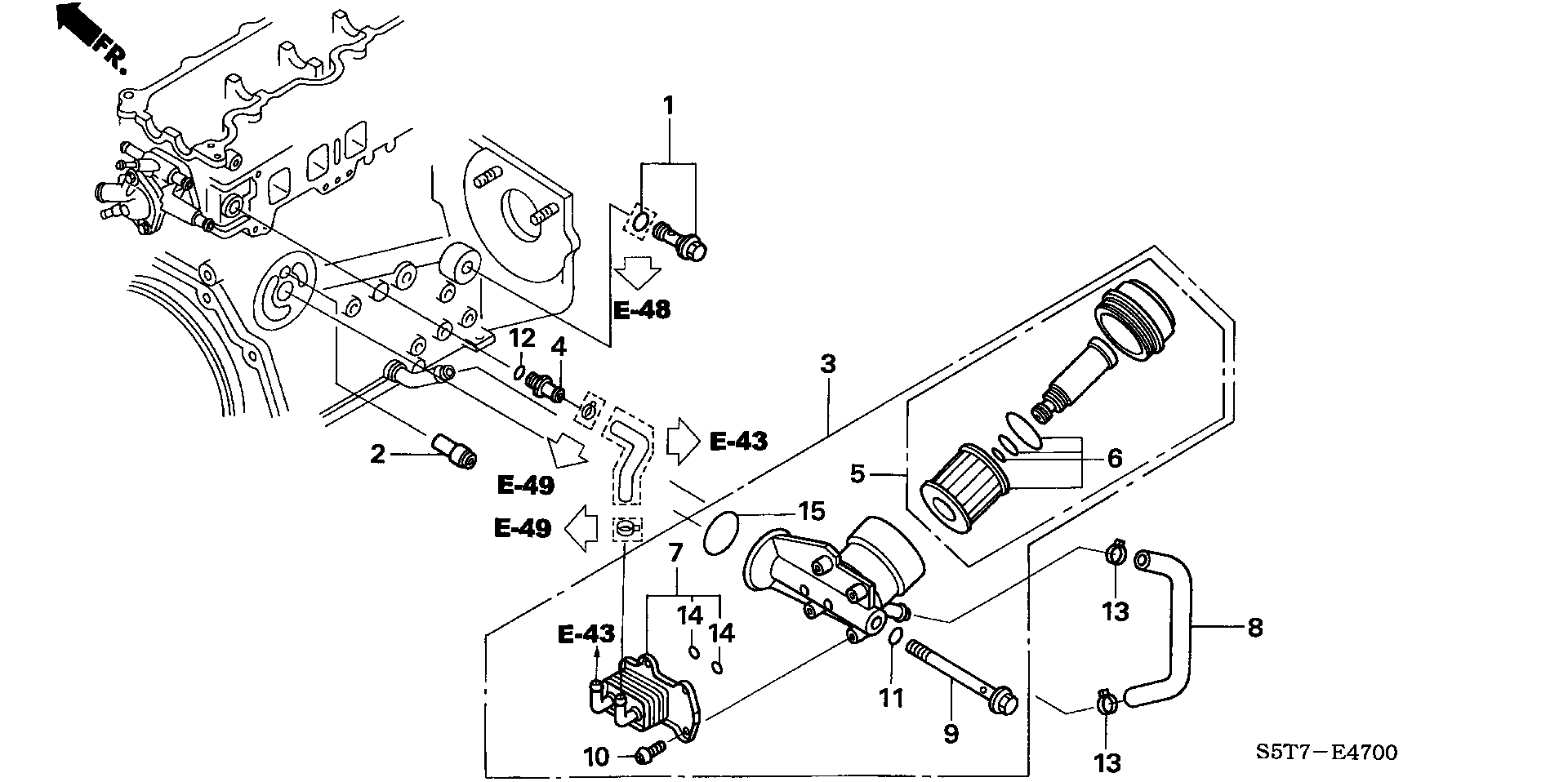 Honda 15400PLZD00 - Маслен филтър vvparts.bg