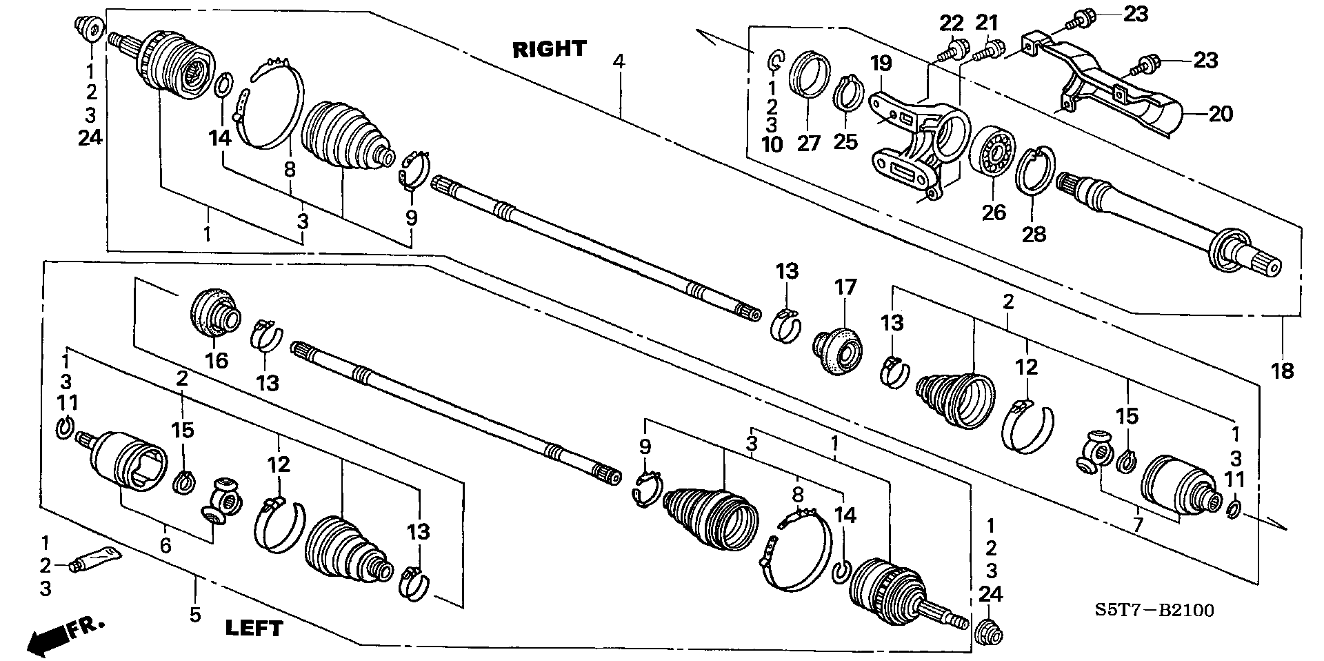 Honda 44018-S6F-G51 - Маншон, полуоска vvparts.bg