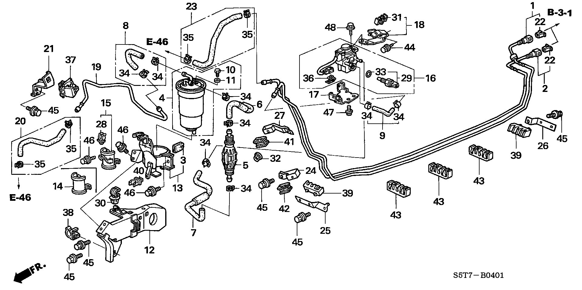 Honda 16902-S6F-E01 - Горивна помпа vvparts.bg