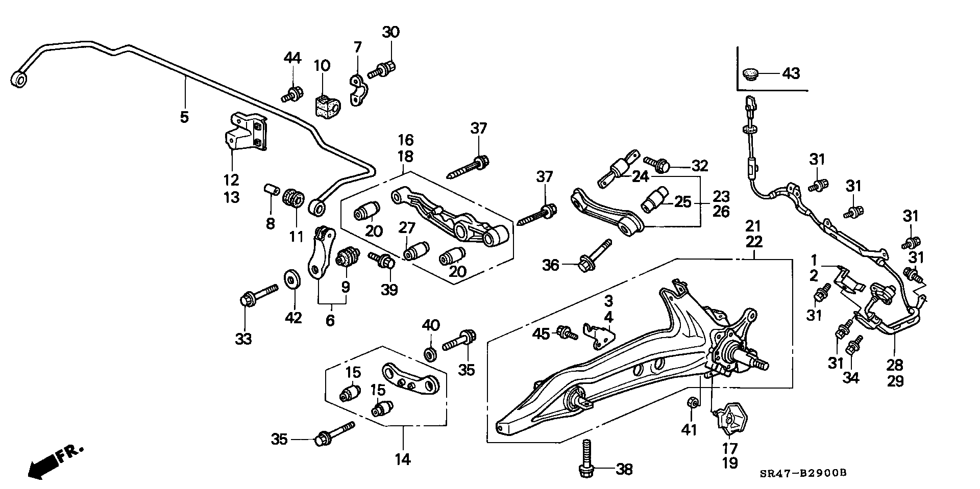 Honda 52370-SR3-C10 - Тампон, носач vvparts.bg