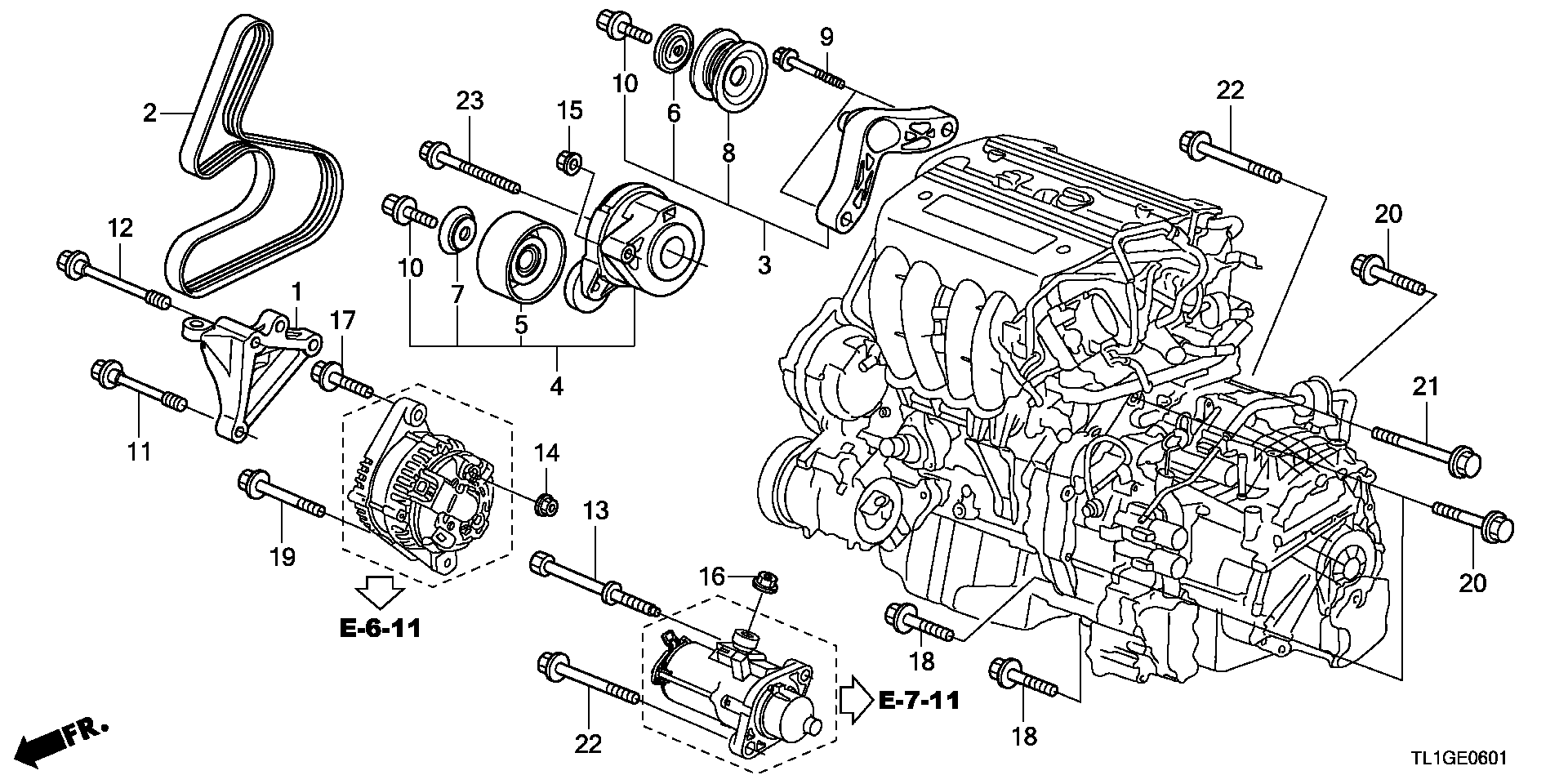 Hyundai 31110RL5A01 - Пистов ремък vvparts.bg