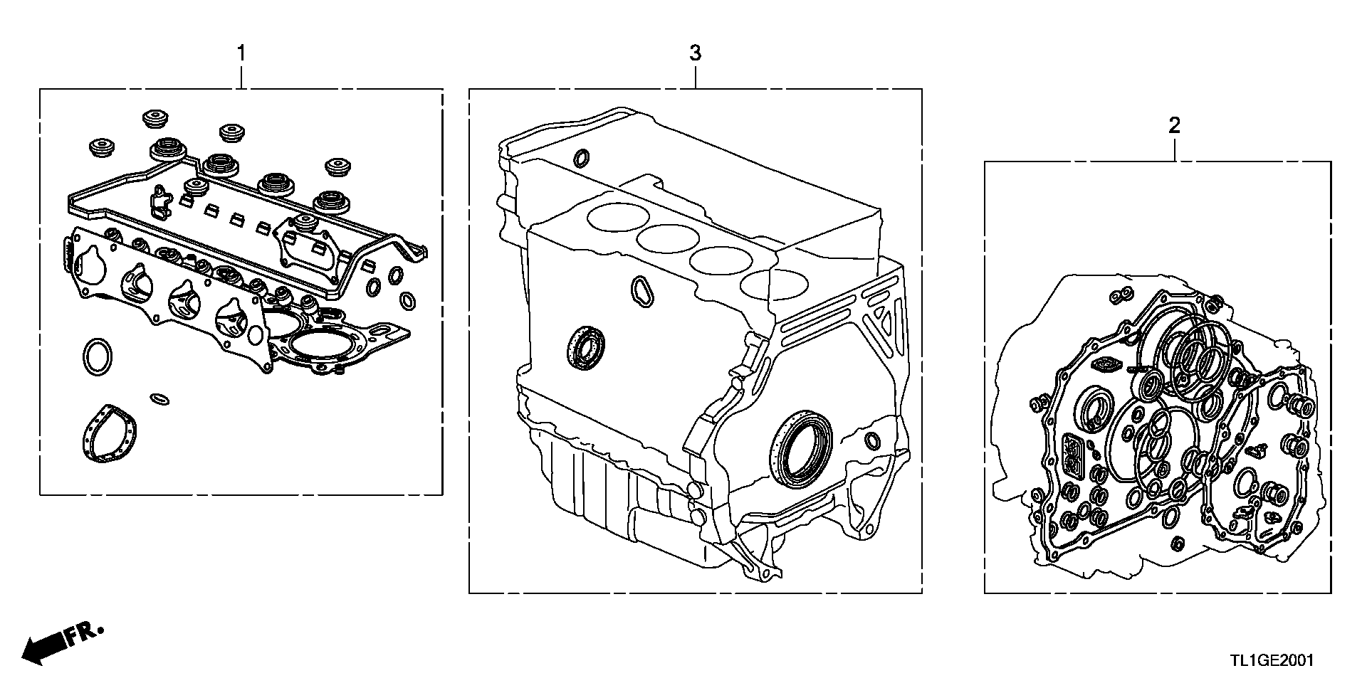 Honda 06114R40J00 - Комплект гарнитури, колянно-мотовилков блок vvparts.bg