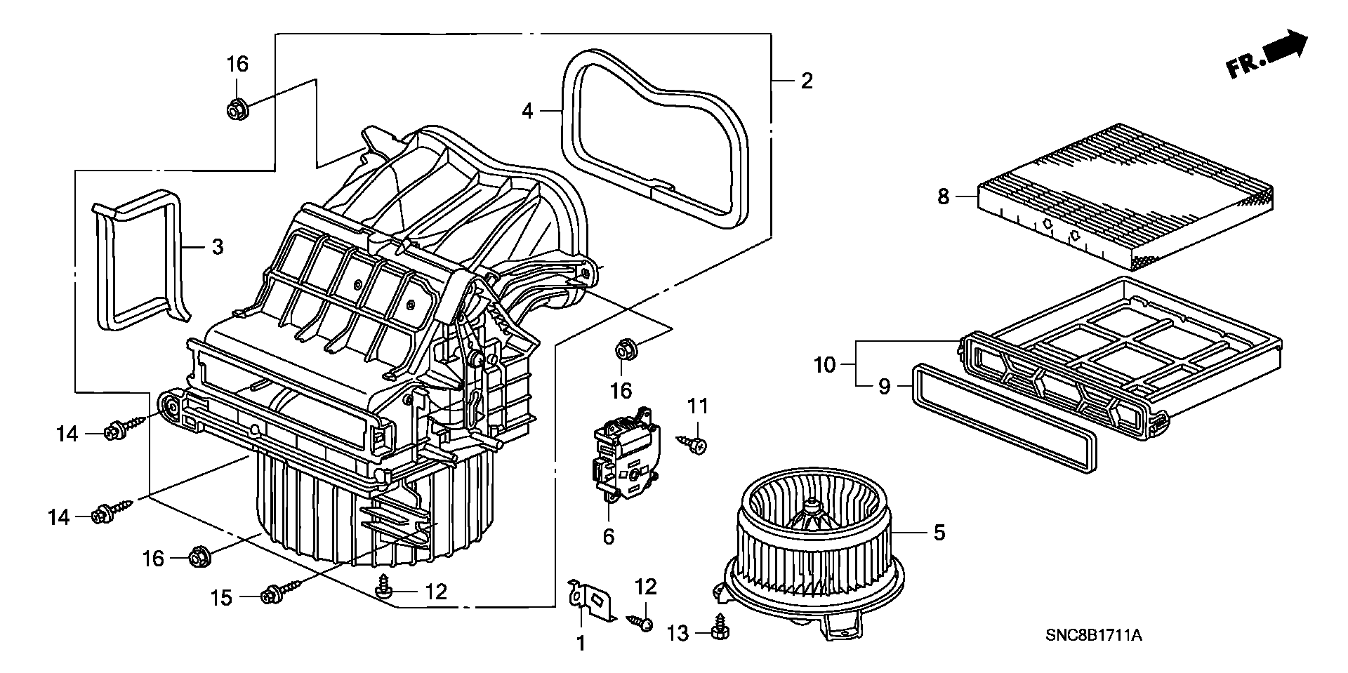 Honda 80291SEPH01 - Филтър купе (поленов филтър) vvparts.bg