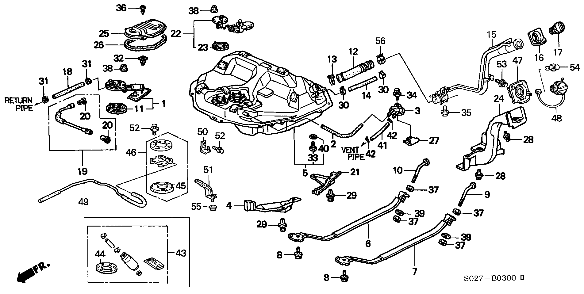 FORD 17040-S01-A30 - Горивна помпа vvparts.bg