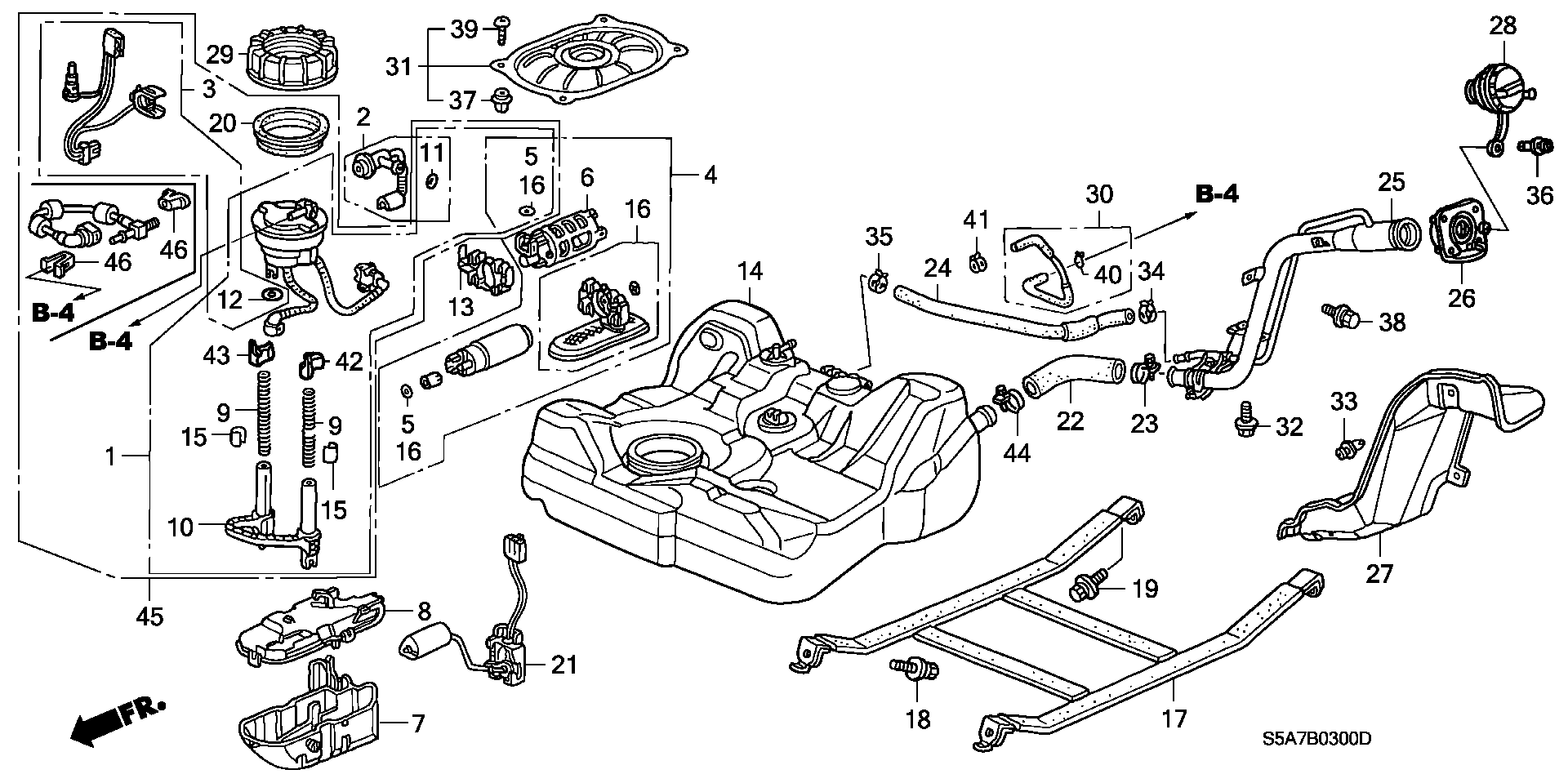 Honda 16010S5A932 - Горивен филтър vvparts.bg