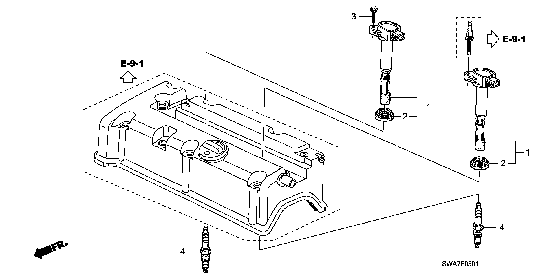 ACURA 9807B-5617W - Запалителна свещ vvparts.bg