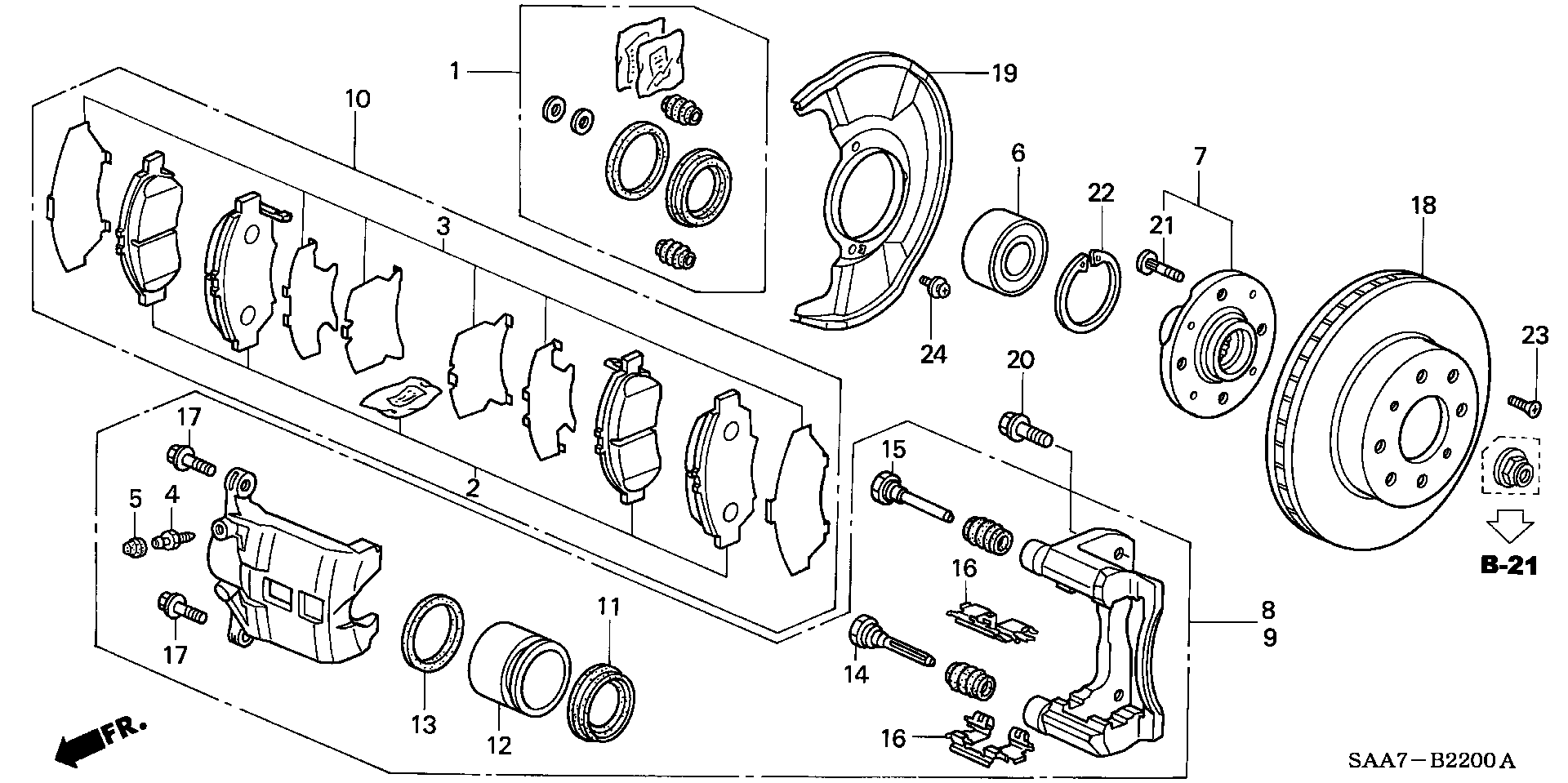 Honda 45251-SAA-G11 - Спирачен диск vvparts.bg