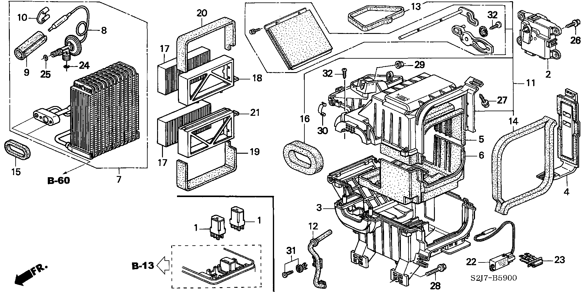 Honda 80291-S2H-E01 - Филтър купе (поленов филтър) vvparts.bg