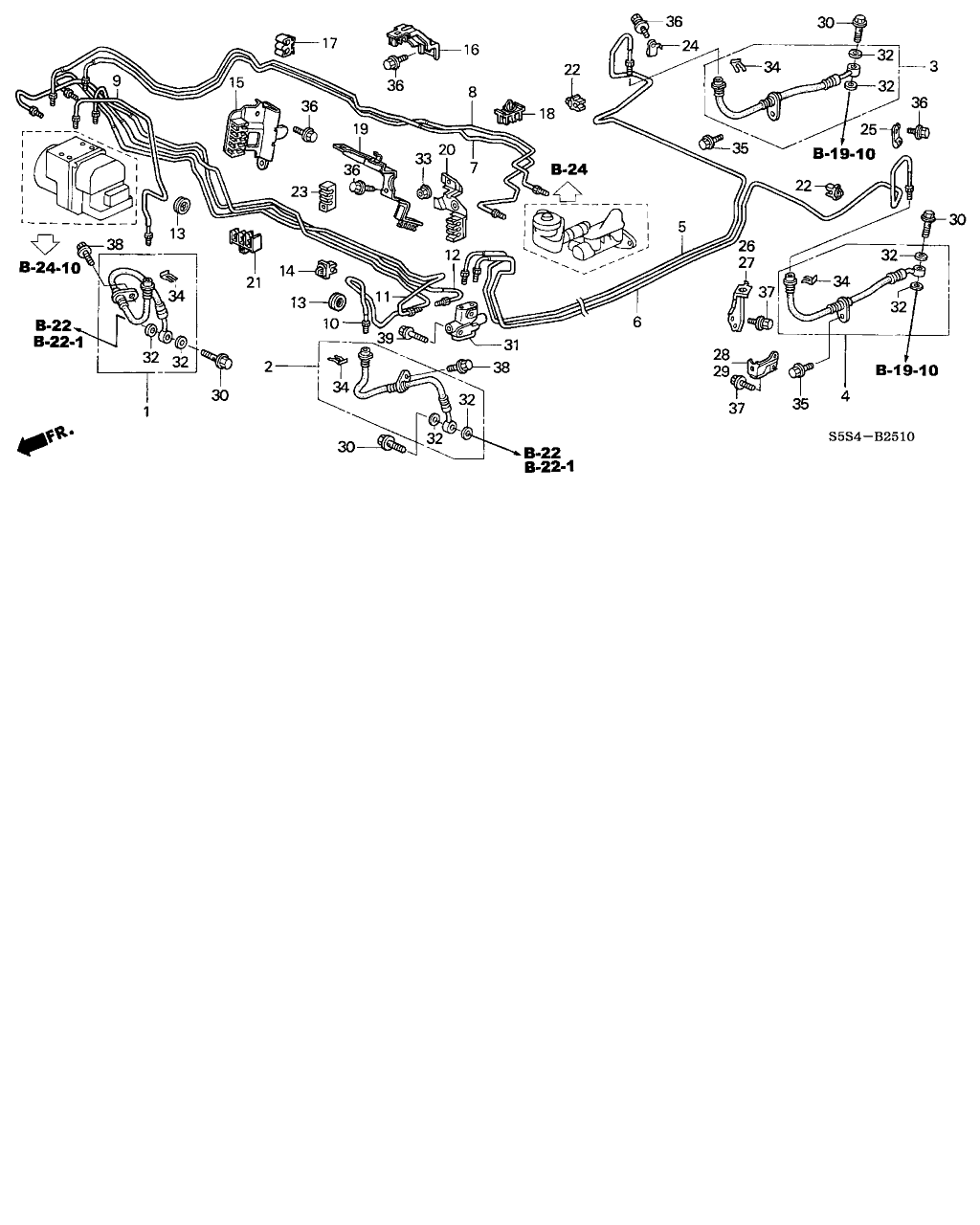 Honda 01468-S5A-J03 - Спирачен маркуч vvparts.bg