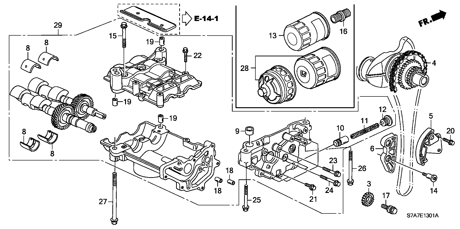 HONDA (GAC) 15400PLC003 - Маслен филтър vvparts.bg