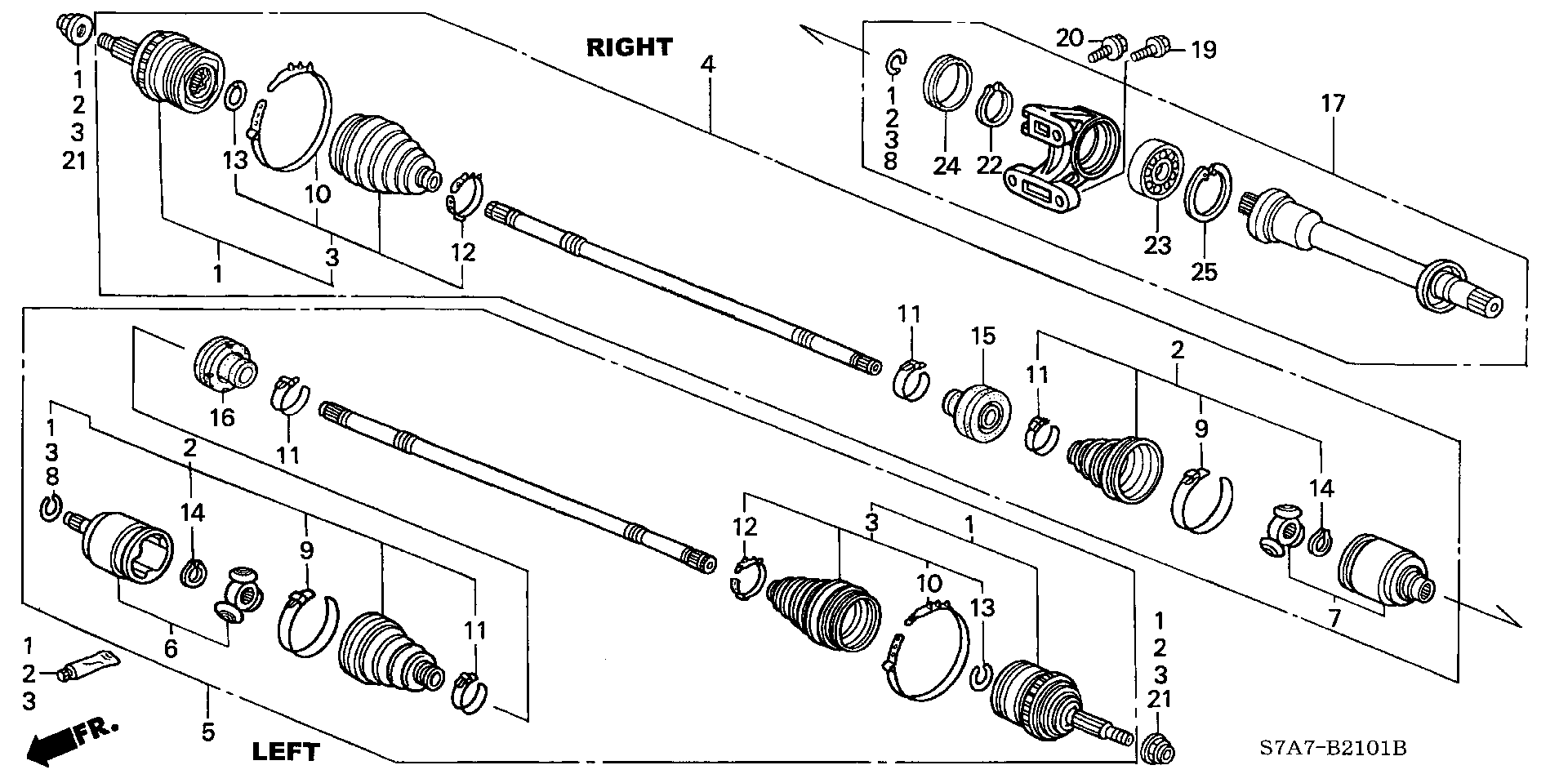 Honda 44018-S6M-000 - Маншон, полуоска vvparts.bg