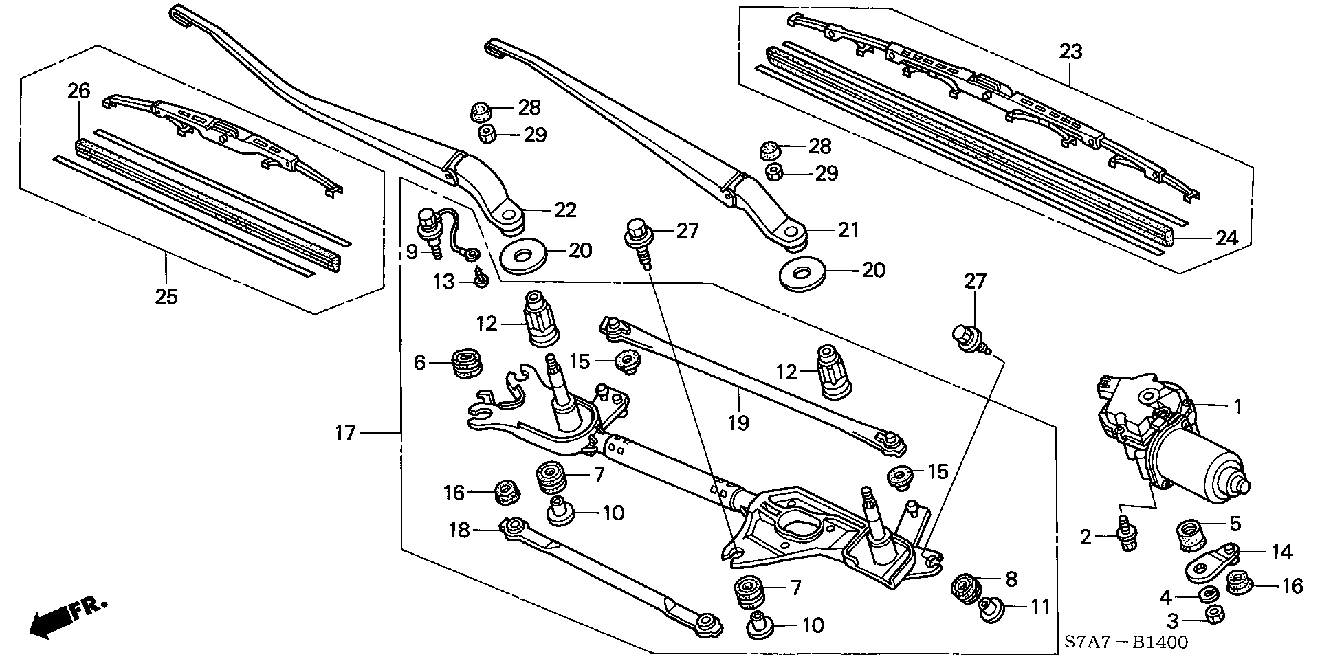 VW 76620S7AG02 - Перо на чистачка vvparts.bg