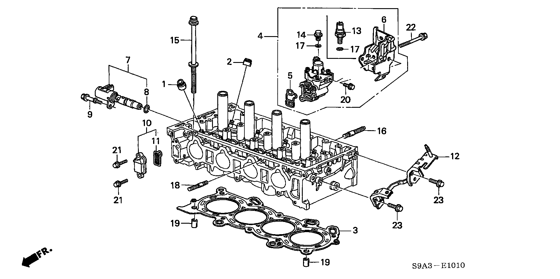 Honda 12251-PNA-004 - Гарнитура, цилиндрова глава vvparts.bg