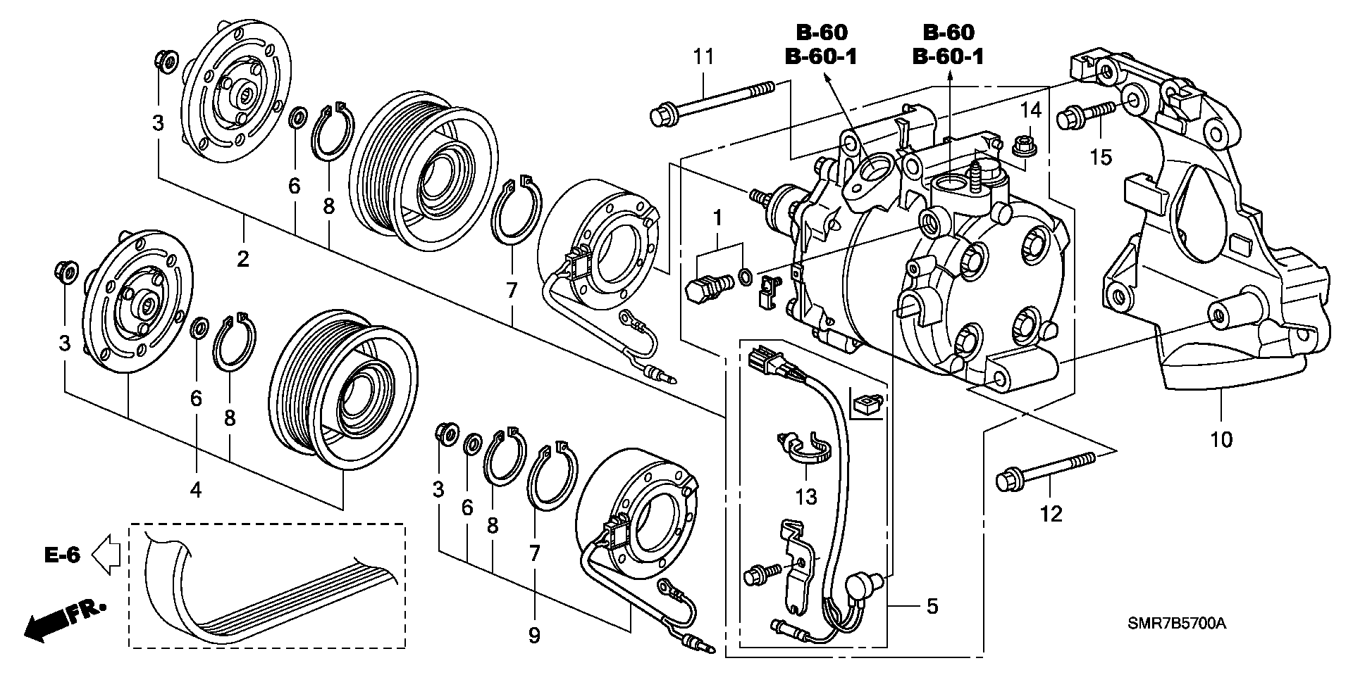 MAZDA 38810-RSA-E01 - Компресор, климатизация vvparts.bg