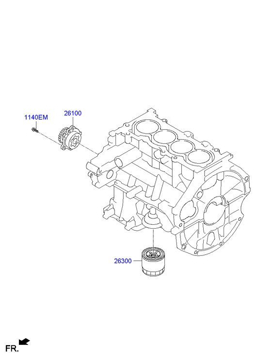 KIA 2630002502 - Маслен филтър vvparts.bg