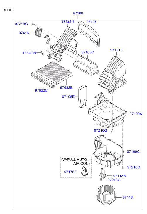 Hyundai 97133-2H000 - Филтър купе (поленов филтър) vvparts.bg