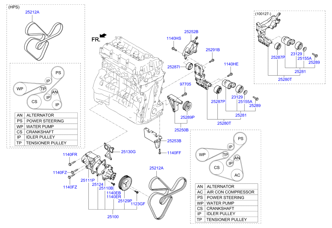 KIA 25212-2G100 - Пистов ремък vvparts.bg