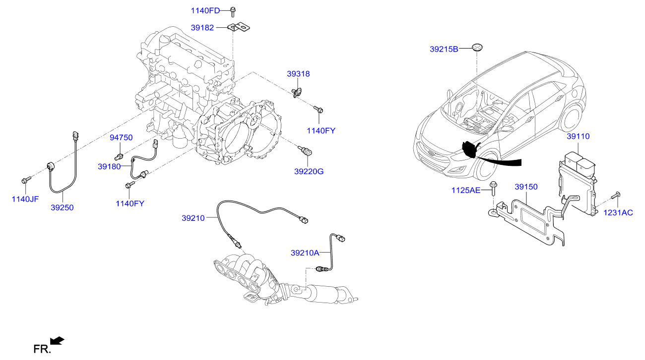 KIA 39210 03120 - Ламбда-сонда vvparts.bg