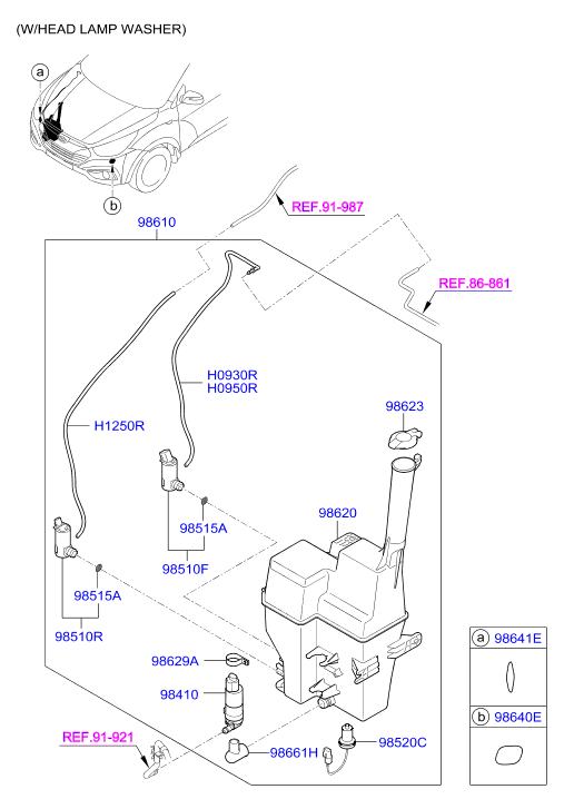 KIA 985102S100 - Водна помпа за миещо устр., почистване на стъклата vvparts.bg