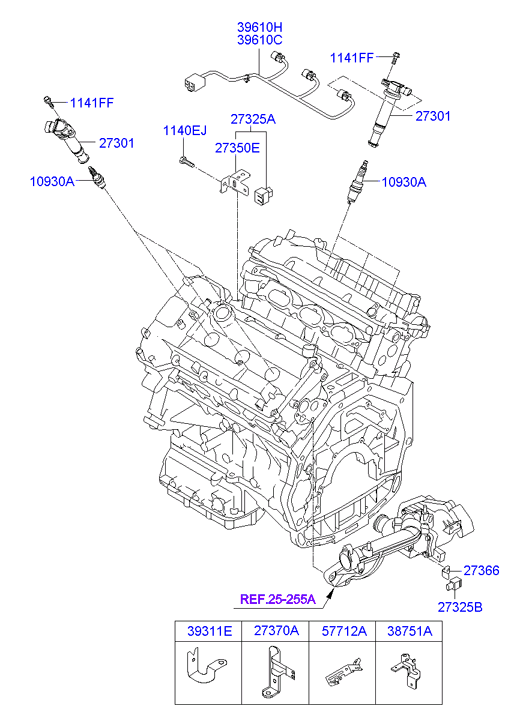 KIA 18851 11070 - Запалителна свещ vvparts.bg