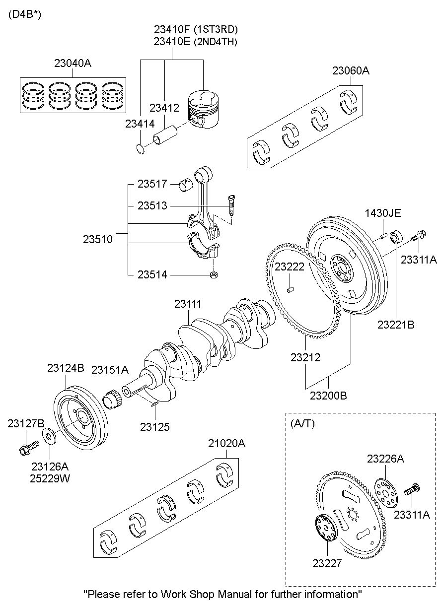 Hyundai 23200-42881 - Маховик vvparts.bg