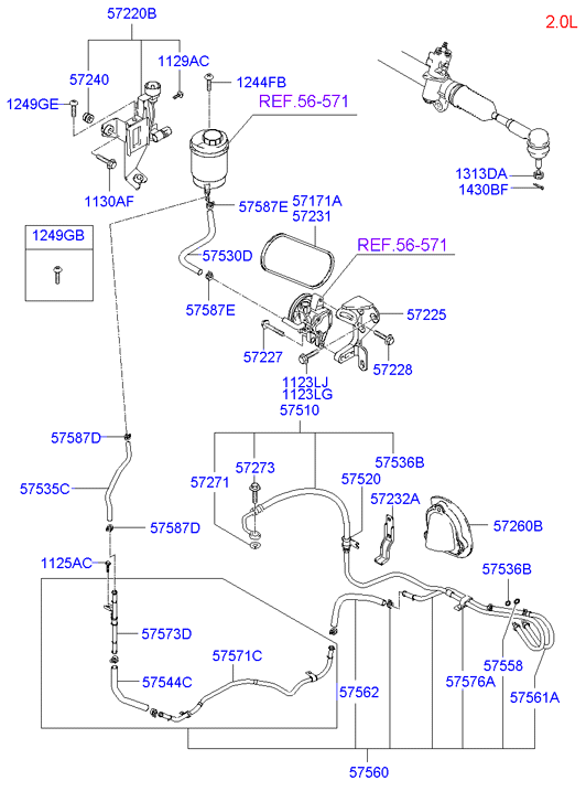 Subaru 571702D001 - Пистов ремък vvparts.bg