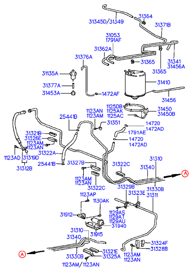 LEXUS 3191134000 - Горивен филтър vvparts.bg