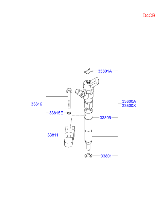 KIA 338004A150 - Комплект дюза с държач vvparts.bg