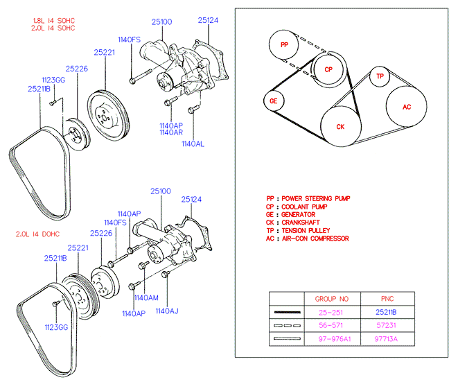 GALLOPER 25100-33120 - Pump assy - coolant vvparts.bg