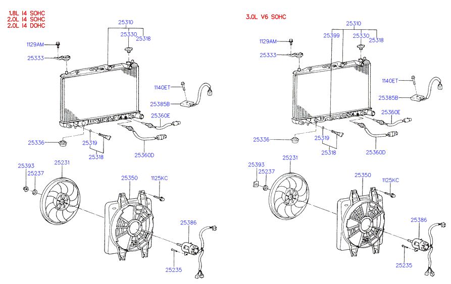 Hyundai 25310-34000 - Радиатор, охлаждане на двигателя vvparts.bg