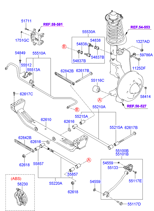 KIA 55530-17010 - Биалета vvparts.bg