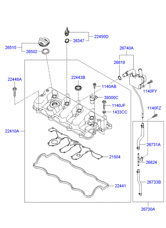 Hyundai 3930027400 - Импулсен датчик, колянов вал vvparts.bg