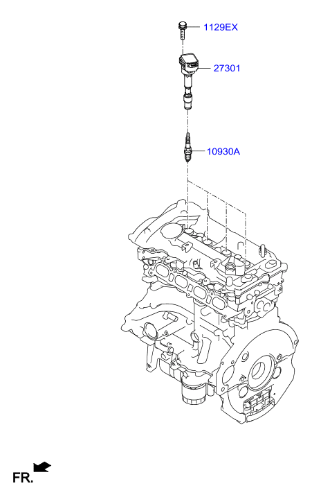 KIA 18867 09095 - Запалителна свещ vvparts.bg