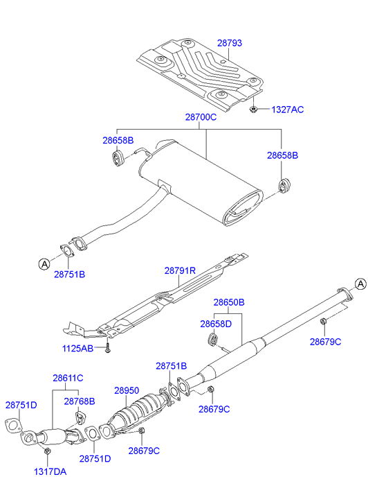 Hyundai 28700-2Y100 - Крайно гърне vvparts.bg