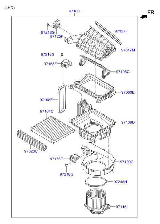 KIA 971333M000 - Филтър купе (поленов филтър) vvparts.bg