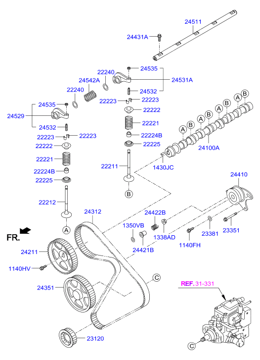 Proton 22224-35000 - Seal - valve stem vvparts.bg