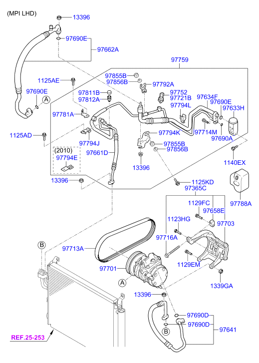 KIA 977010X000 - Компресор, климатизация vvparts.bg