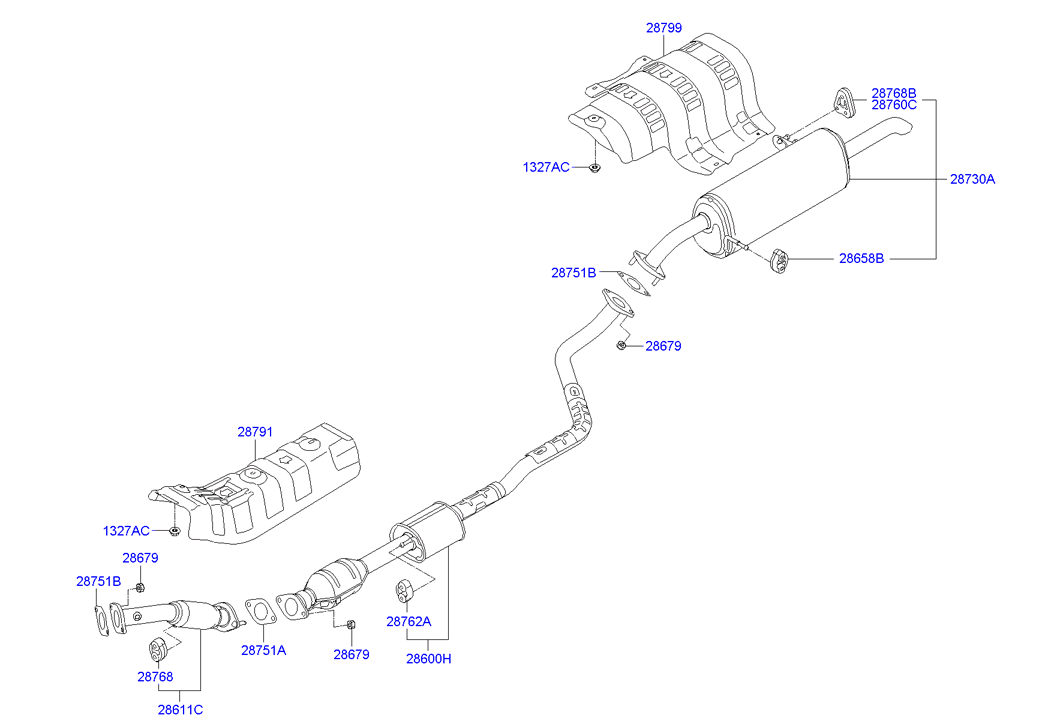 KIA 28768-36000 - Лагерна втулка, стабилизатор vvparts.bg